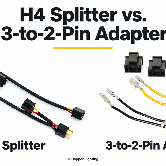 H4 Splitter vs. 3-to-2-Pin Adapter: Which Do You Need?