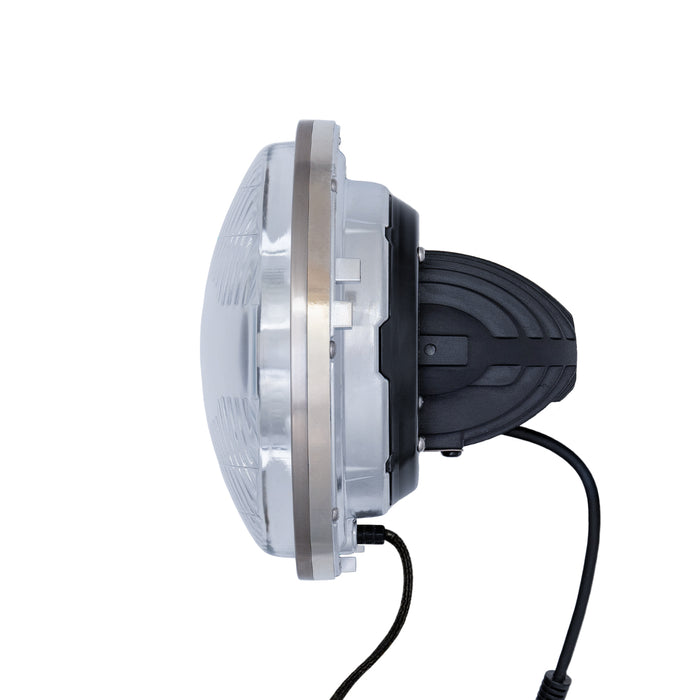 High/Low Beam Chrome 30W LED 575 with HDR RGB Halo with Original Glass