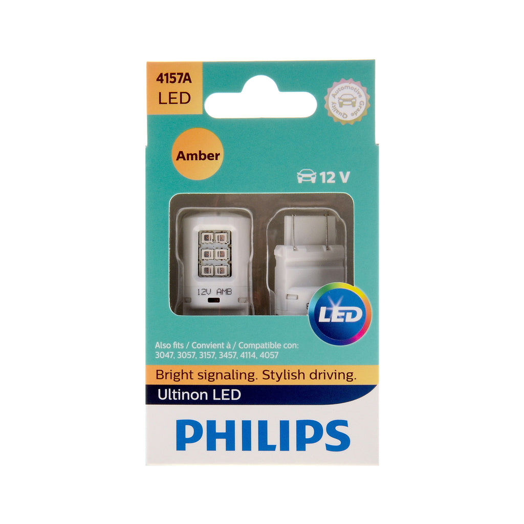 Philips Ultinon 4157W White LED, 2 Pack 