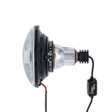 Low Beam Black 13W LED 575 with Modern Switchback Halo with Original Glass