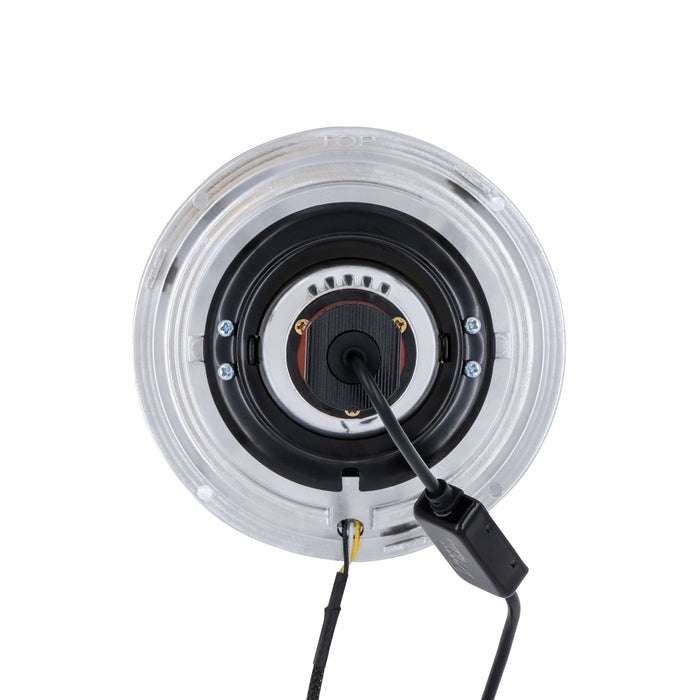 High/Low Beam Chrome 13W LED 575 with HDR Smoked Switchback Halo