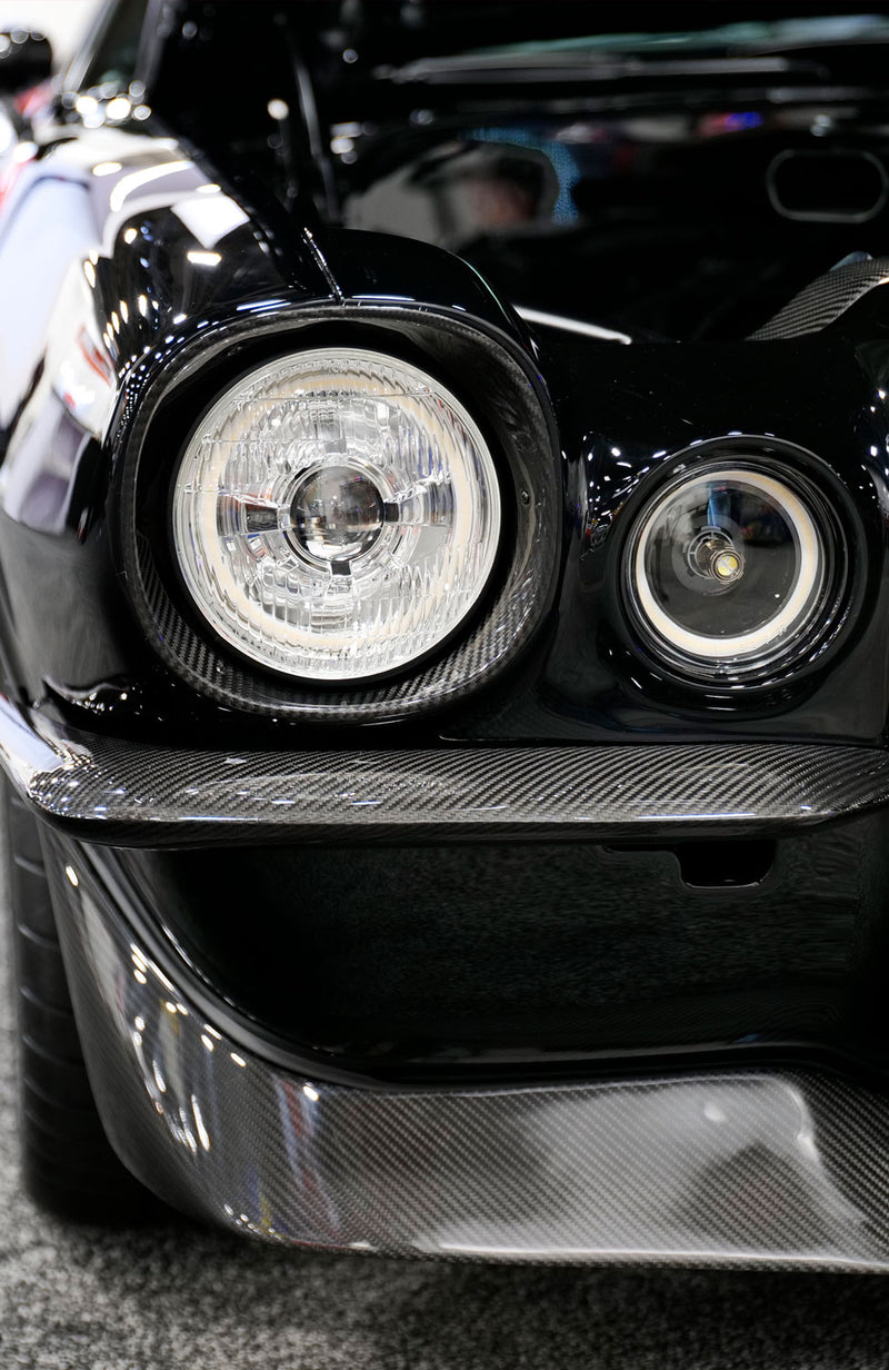 Classic Chevrolet Camaro with Dapper Lighting LED Seven Headlights and Billet Park Lights