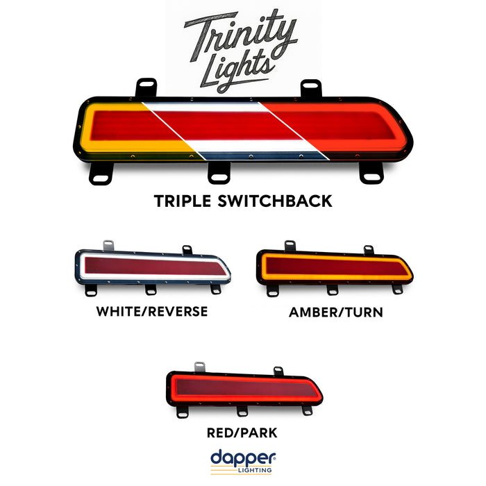 1969 Chevrolet Camaro "Trinity" Billet Tail Lights