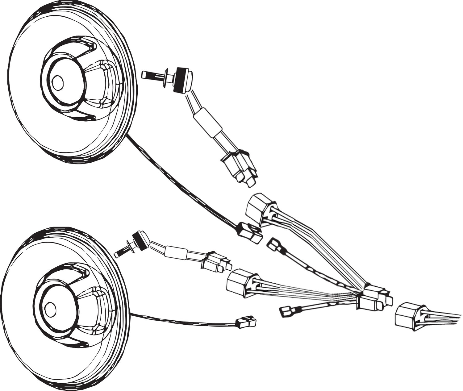 Step 1. Continued - Dual H4 Harness