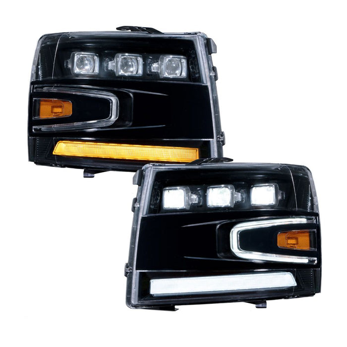 2007 - 2013 Chevrolet Silverado LED Projector Headlights (Pair)