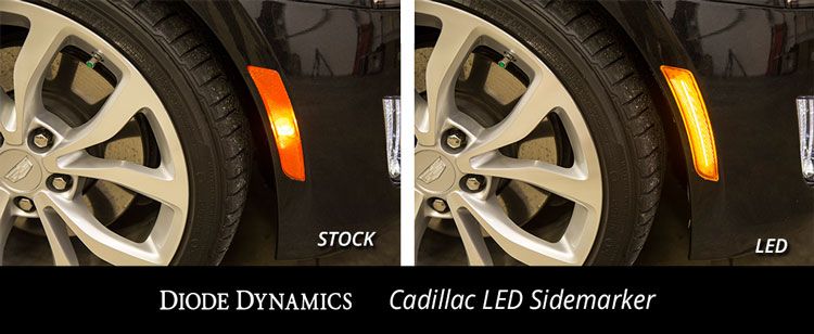 LED Sidemarkers For 2015-2019 Cadillac ATS (Non V) (Pair)