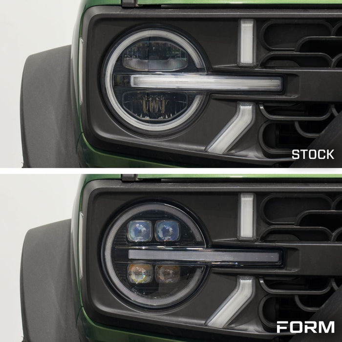 2022 - 2024 Ford Bronco Raptor LED Projector Headlights (Pair)