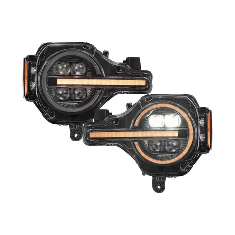 2022 - 2024 Ford Bronco Raptor LED Projector Headlights (Pair)