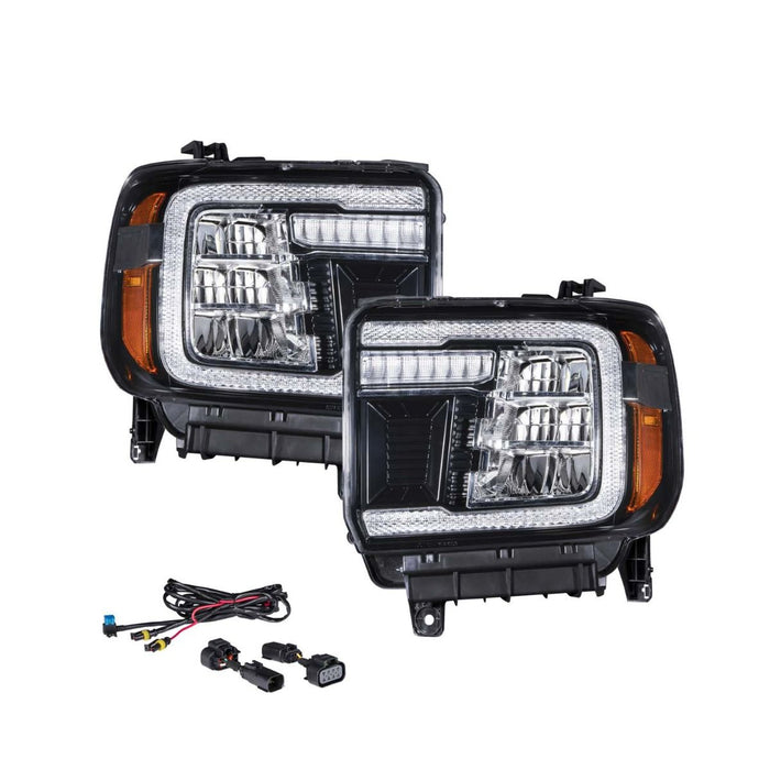 2015 - 2019 GMC Sierra 2500/3500 LED Reflector Headlights (Pair)