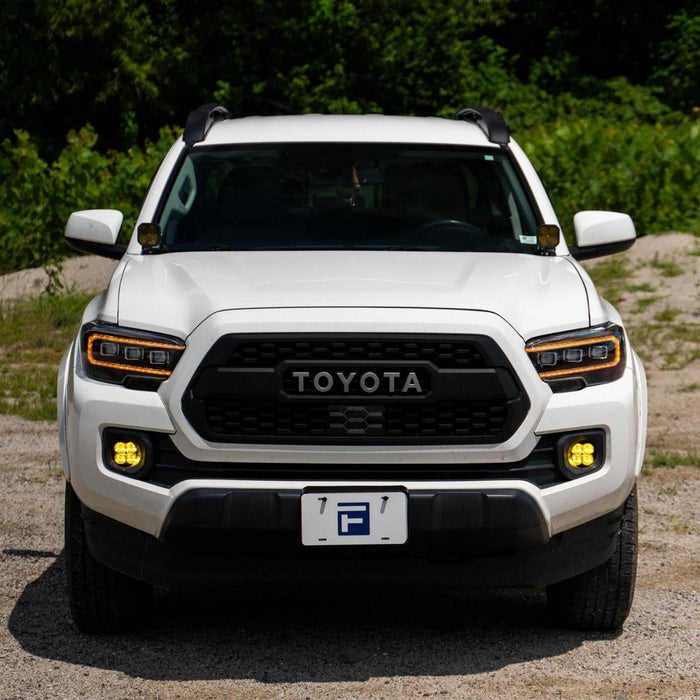 LED Daytime Running Lights For Toyota Tacoma 2016-2023 - Amber Sequential Turn Signals DRL