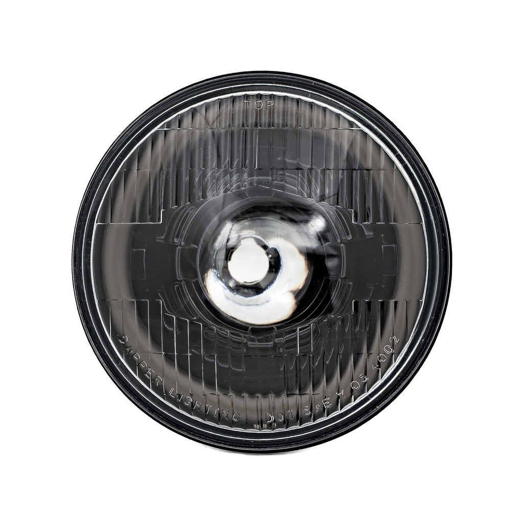High Beam Black 13W LED 575 with HDR Smoked Red Halo with Original Glass