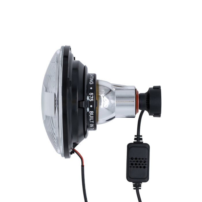 High Beam Black 30W LED 575 with Classic Switchback Halo with Original Glass