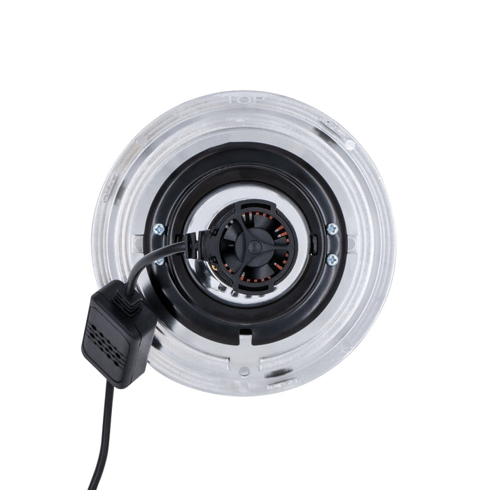 High/Low Beam Chrome 30W LED 575 with Classic Switchback Halo with Original Glass
