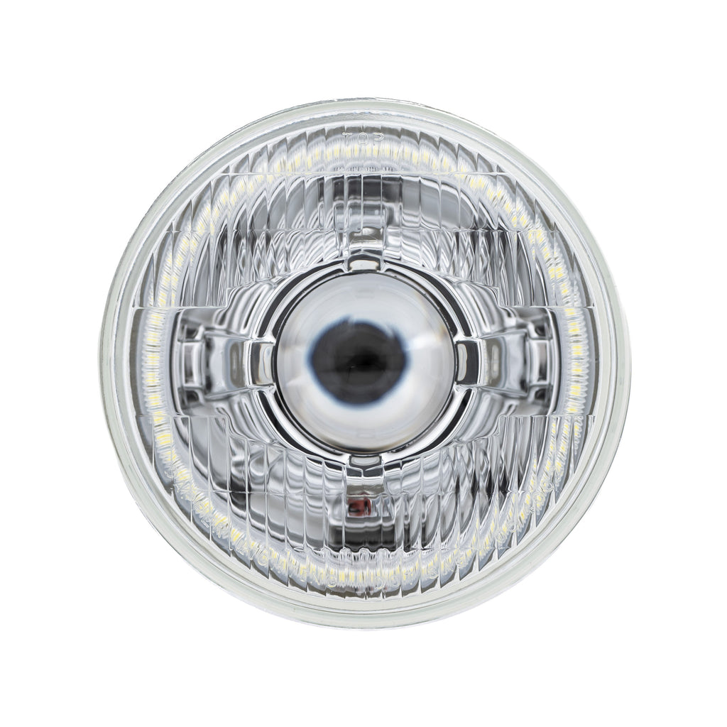High Beam Chrome 30W LED 575 with Classic Switchback Halo with Original Glass