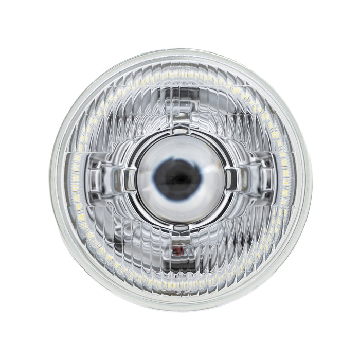 High Beam Chrome 30W LED 575 with Classic Switchback Halo with Original Glass