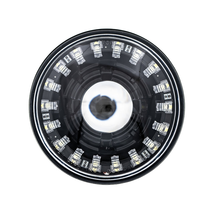 Low Beam Black 30W LED 575 with Modern Switchback Halo