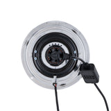 High/Low Beam Chrome 30W LED 575 with Modern Switchback Halo with Original Glass