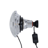 High Beam Chrome 30W LED 575 with Modern Switchback Halo with Original Glass