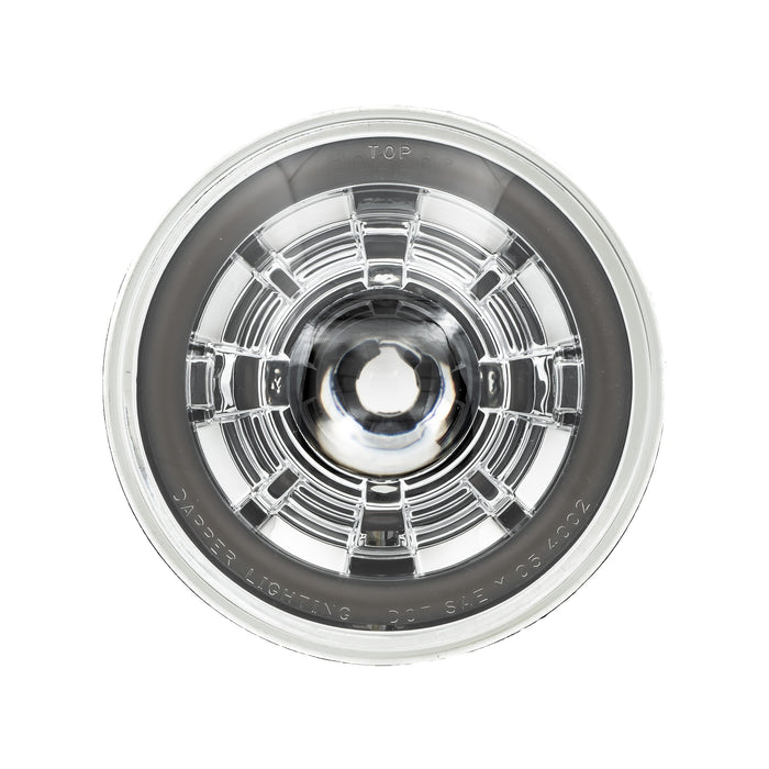 High/Low Beam Chrome 30W LED 575 with HDR Smoked Switchback Halo