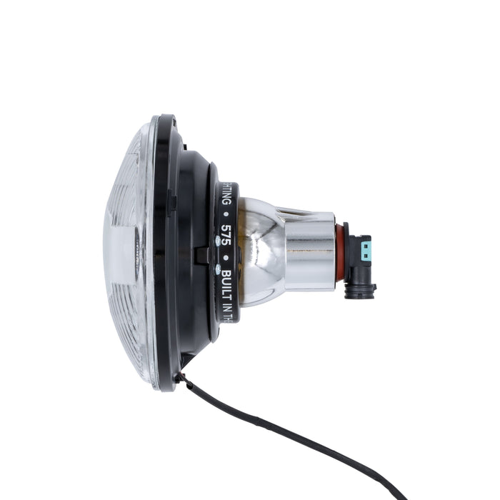 Low Beam Black Halogen 575 with Modern Switchback Halo with Original Glass