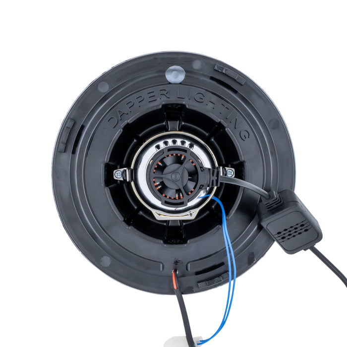 Black LED Seven with Classic Switchback Halo with Original Glass