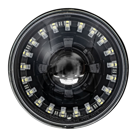 Black LED Seven with Modern White Halo