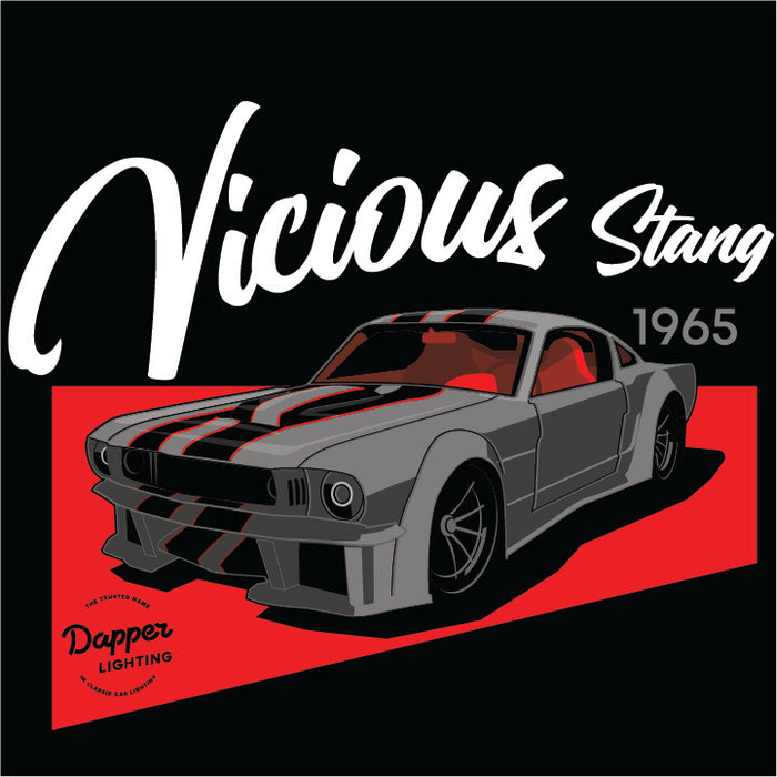 *Limited Edition* 'Vicious' T-Shirt - 1965 Ford Mustang