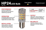 1157 HP24 Switchback Dual-Color Turn Signal LED Bulb (Single Bulb)