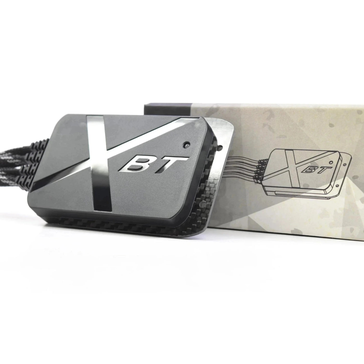 Morimoto XBT Bluetooth RGB halo controller and packaging.
